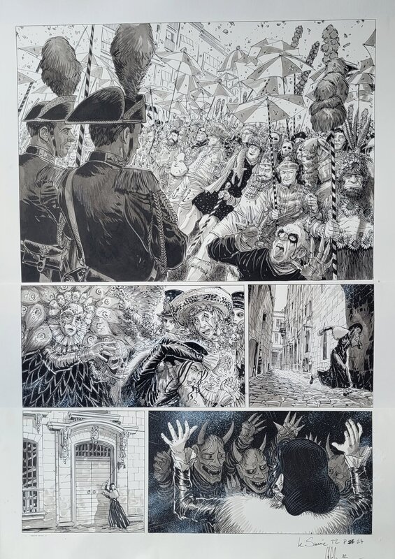 Eric Liberge, Le Suaire - Turin 1898 - Planche originale