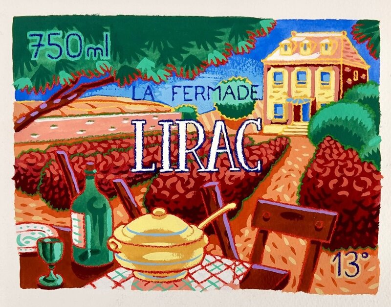 La Fermade Lirac by Nicolas Thers - Original Illustration