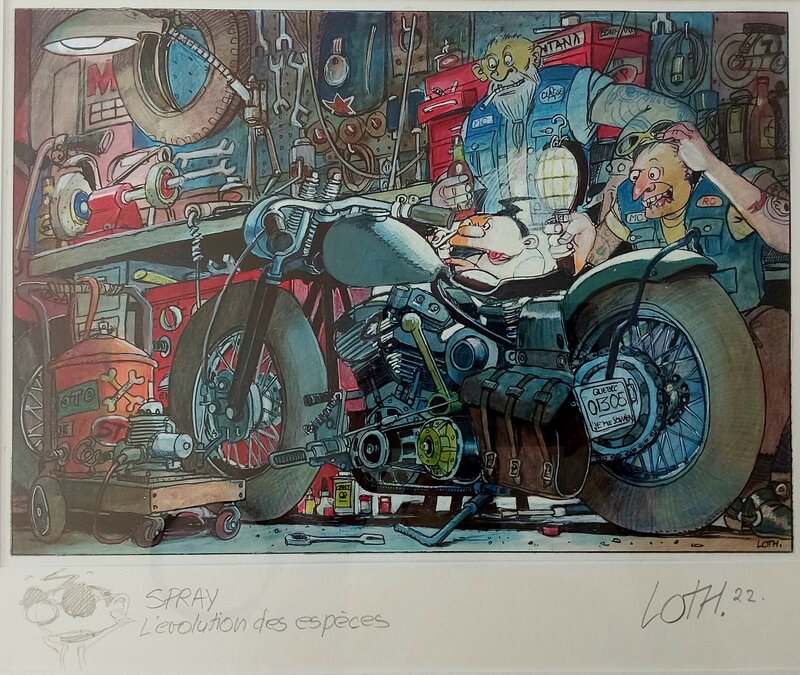 Cédric Loth, Spray - L'évolution des espèces - Comic Strip