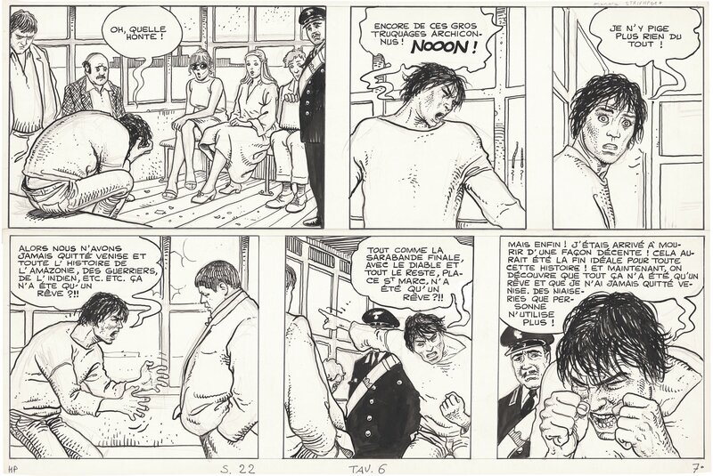 En vente - Milo Manara, Hp et Giuseppe Bergman - Planche originale