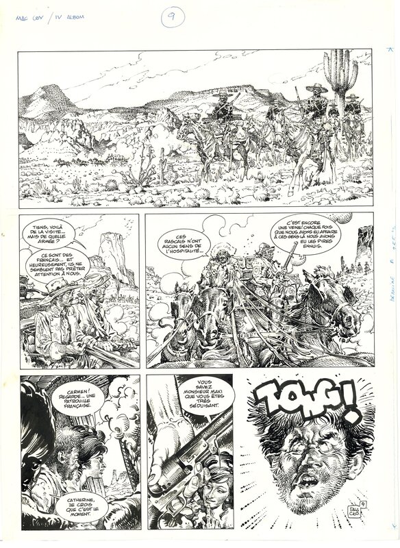 For sale - Palacios : Mac Coy tome 4 planche 9 - Comic Strip