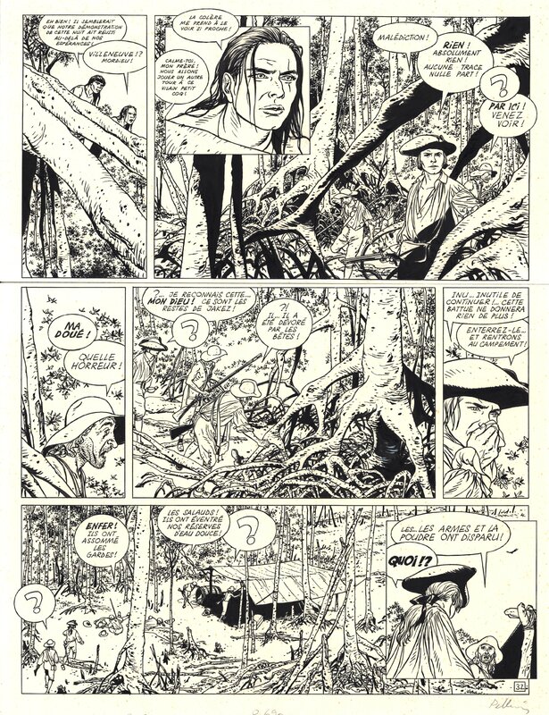 For sale - Pellerin : L'Epervier tome 5 planche 32 - Comic Strip