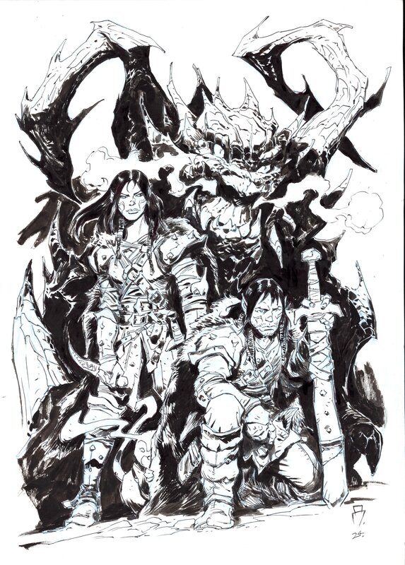 En vente - SoW fan art par Darko Perovic - Illustration originale