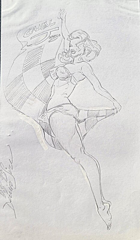 Pin up Canal Jimmy par Denis Sire - Œuvre originale