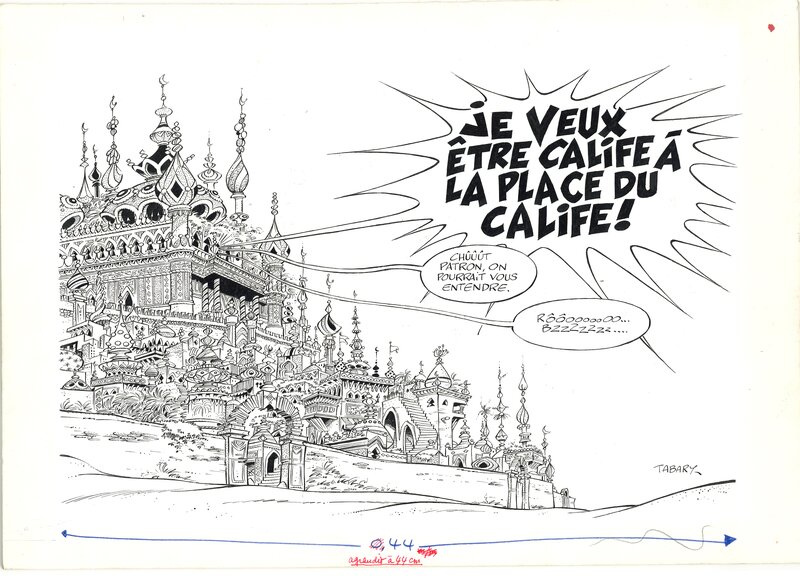 For sale - Tabary : Iznogoud tome 13 pages de garde - Original art