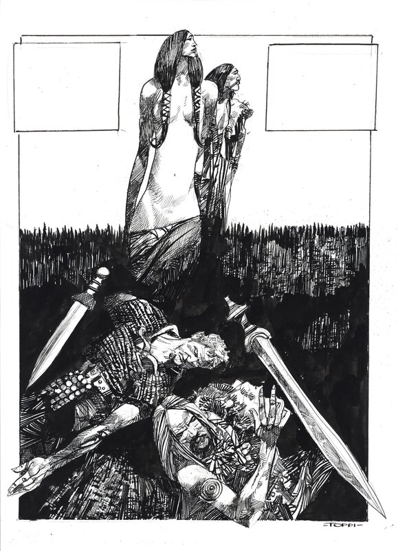 For sale - Toppi : Illustration - Original Illustration