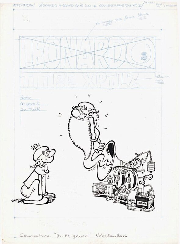 Léonard T4 by Turk, Bob De Groot - Original Cover