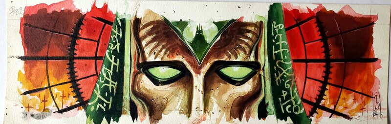 Olivier Ledroit, REQUIEM, CHEVALIER VAMPIRE  case couleur directe - Planche originale
