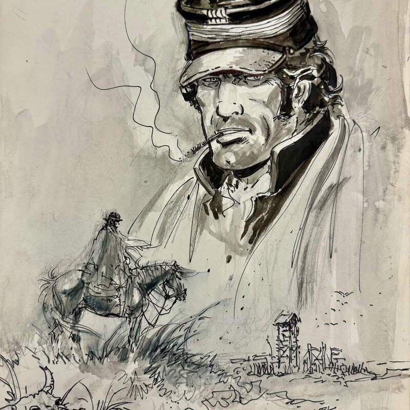 César Spadari, Mayor Laguna “El Fortín” - Illustration originale