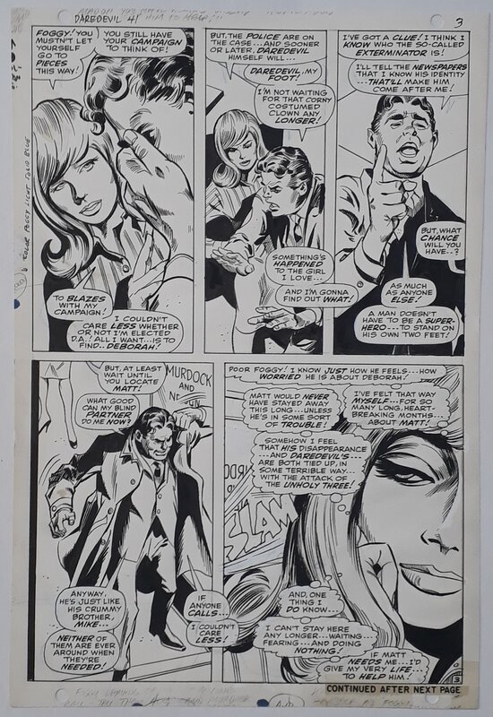 Gene Colan, Daredevil #41 page 3 (1968) - Comic Strip