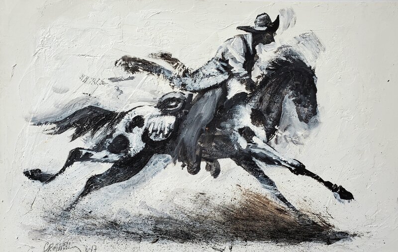 Cromwell, OUTLAW couleur directe - Original Illustration