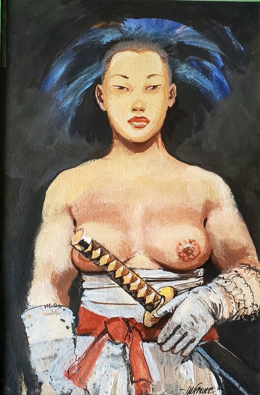 GUERRIERE by Michel Faure - Original Illustration