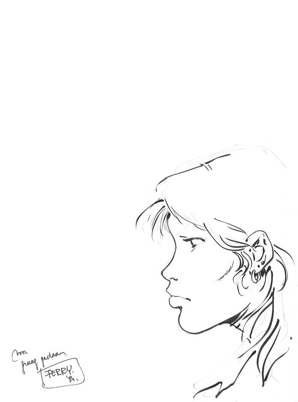 Ian Kaledine by Ferry - Sketch