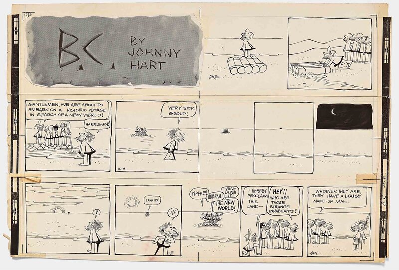 Johnny Hart, B.c. Sunday 9 October 1960 - Comic Strip