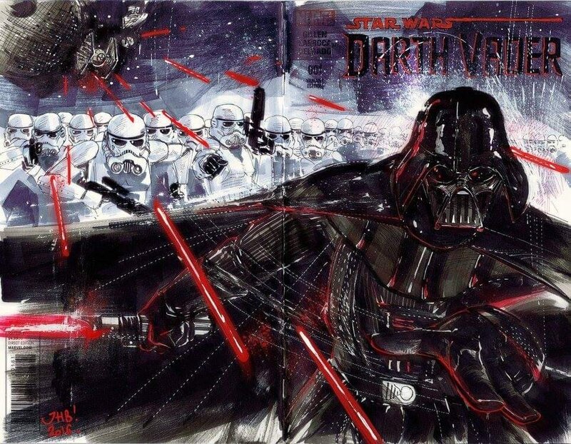 Dark Vador par Julien Hugonnard-Bert - Illustration originale