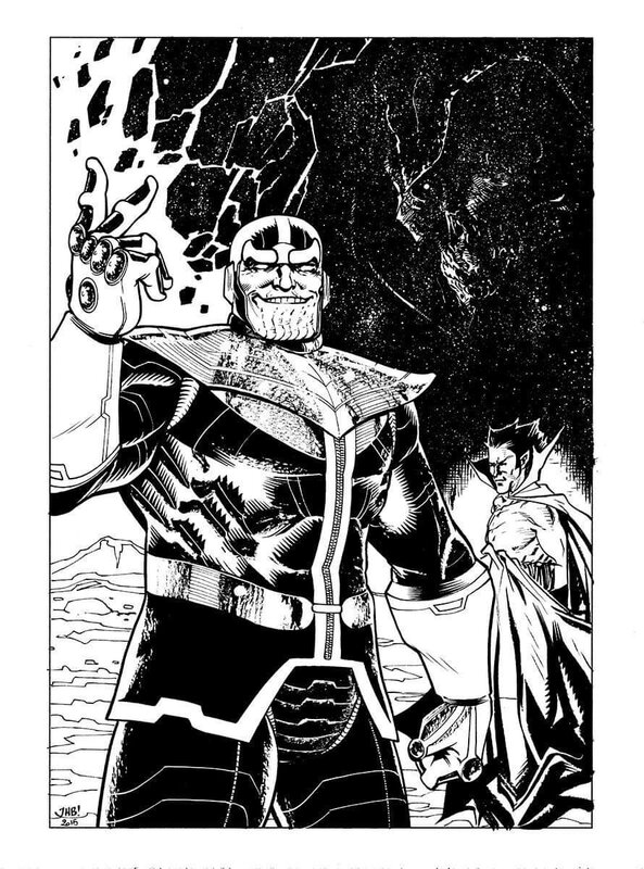 Thanos by Julien Hugonnard-Bert - Original Illustration