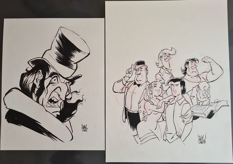 Charel Cambré, Willy Vandersteen, 45 jaar Wonderland, plaat 3: De waanzin - Original Illustration