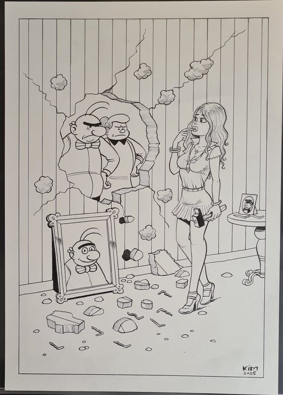 Kim Duchateau, 45 jaar Wonderland, plaat 2: Esther loves Nero - Illustration originale