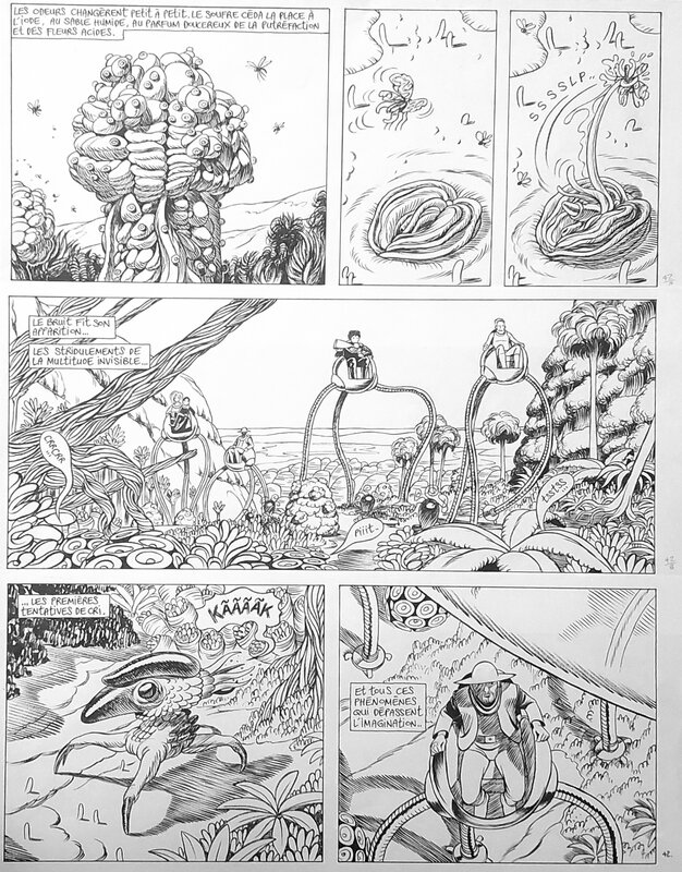 AÃMA: Éclosion par Frederik Peeters - Planche originale