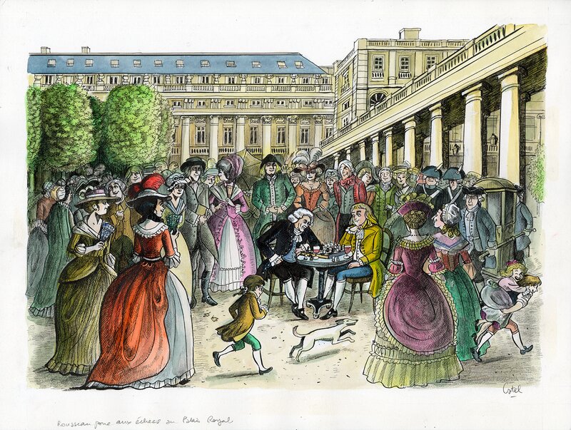 En vente - Catel, Olympe DE GOUGES – Dessin original pour une expo institutionnelle – R18 - Illustration originale