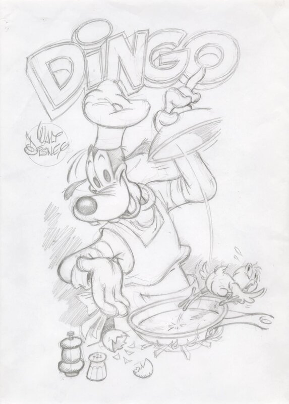 Dingo cuisinier par Claude Marin - Œuvre originale