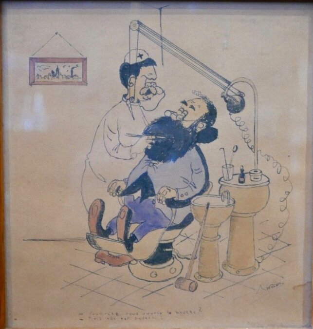 WEISS, Ouvrez la bouche ! (Dentiste) - Illustration originale