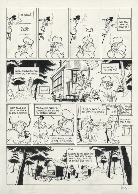 Cyril Pedrosa, Ring Circus T4 planche 7 - Planche originale