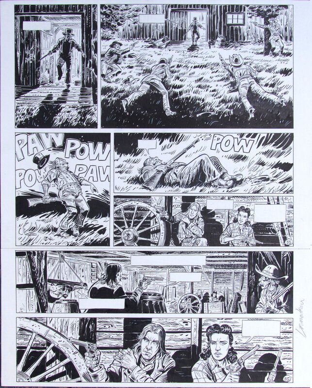 For sale - Jacques Lamontagne, Wild West tome 5, planche 35 - Comic Strip