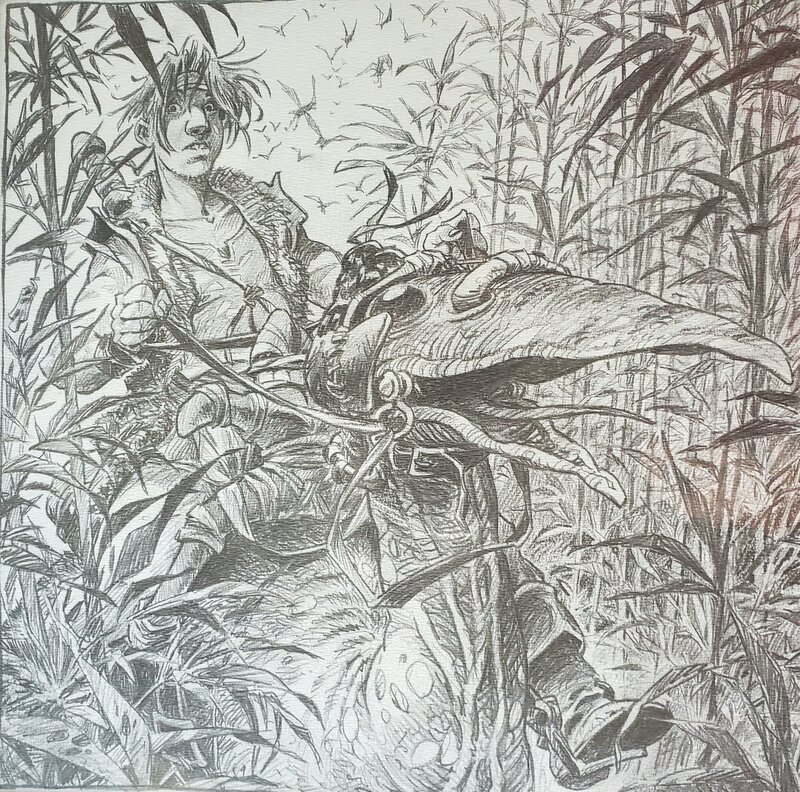 Lidwine, LA QUÊTE DE L'OISEAU DU TEMPS - Original Illustration
