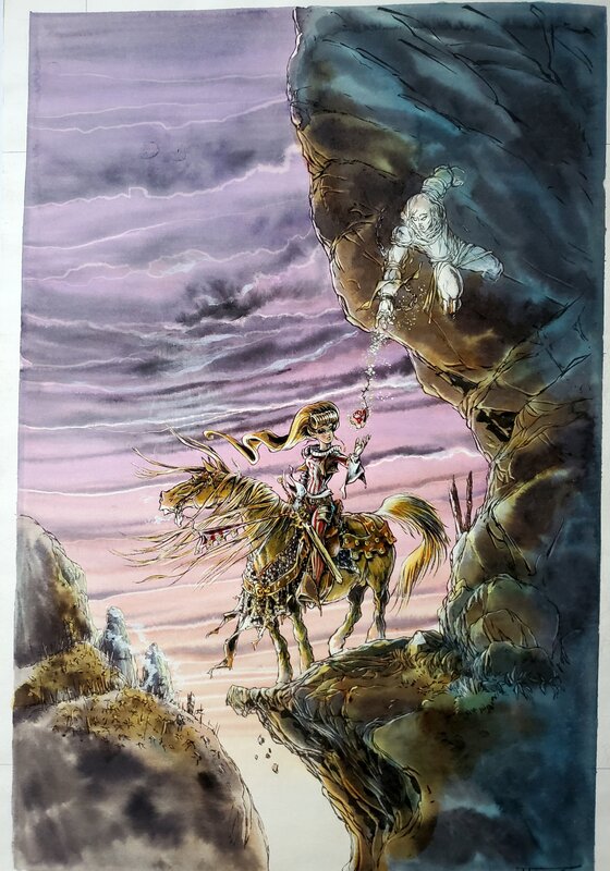 Tiburce Oger, GORN T3 LA DANSE DES DAMNES  couleur directe - Illustration originale