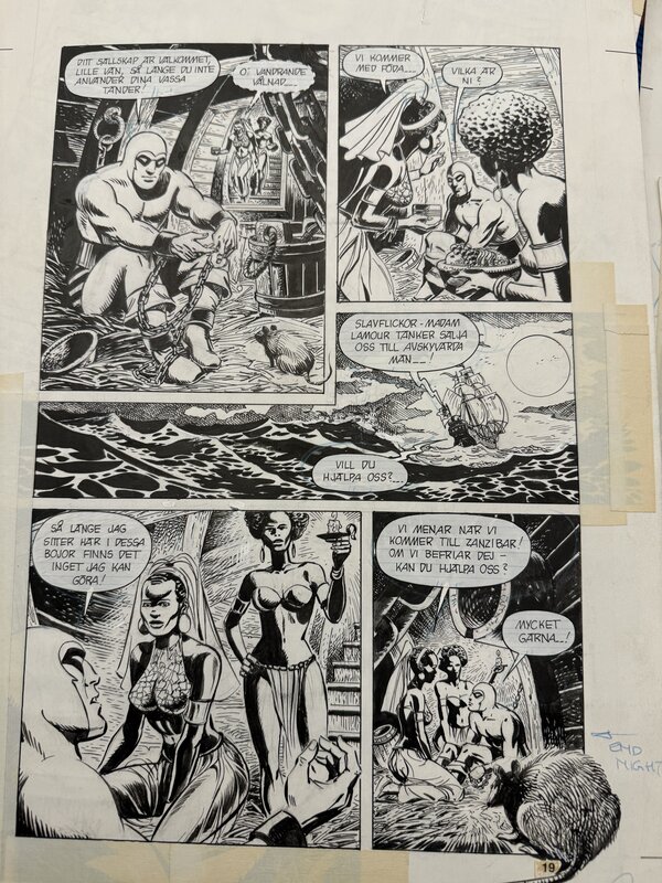 César Spadari, Phantom in a Pirate ship - Comic Strip
