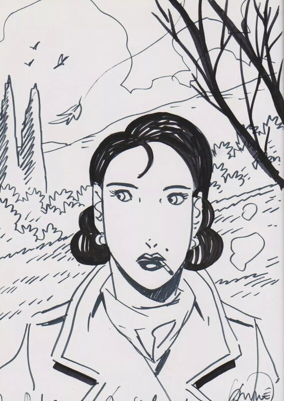 André Taymans, Dédicace sur l'album Les Filles d'Aphrodite - Sketch