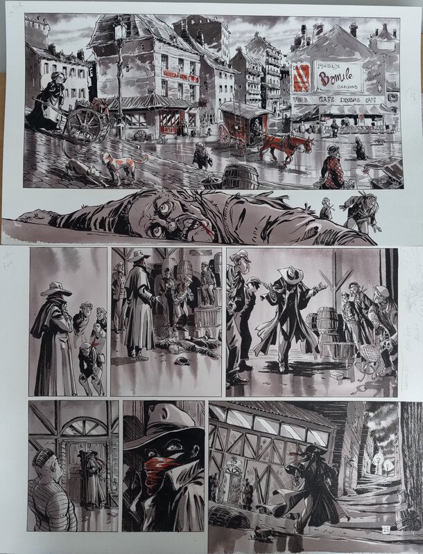 Tiburce Oger, Planche originale l'Enfer pour Aube - Comic Strip