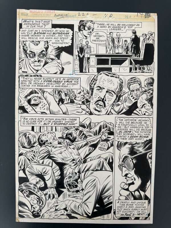 En vente - Planche Originale par Dick Dillin, Tex Blaisdell - Planche originale