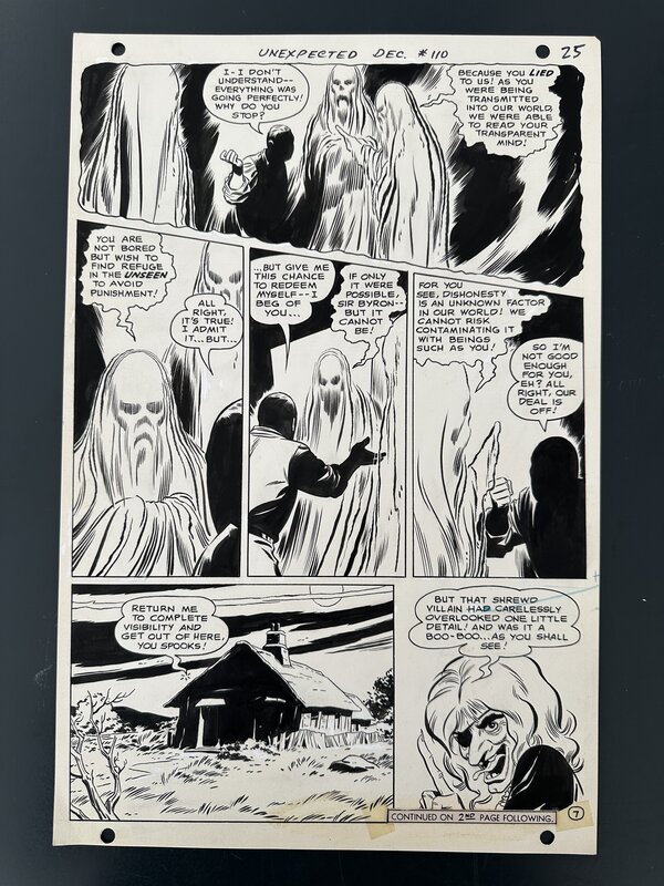 For sale - Planche Originale Bill Draut 