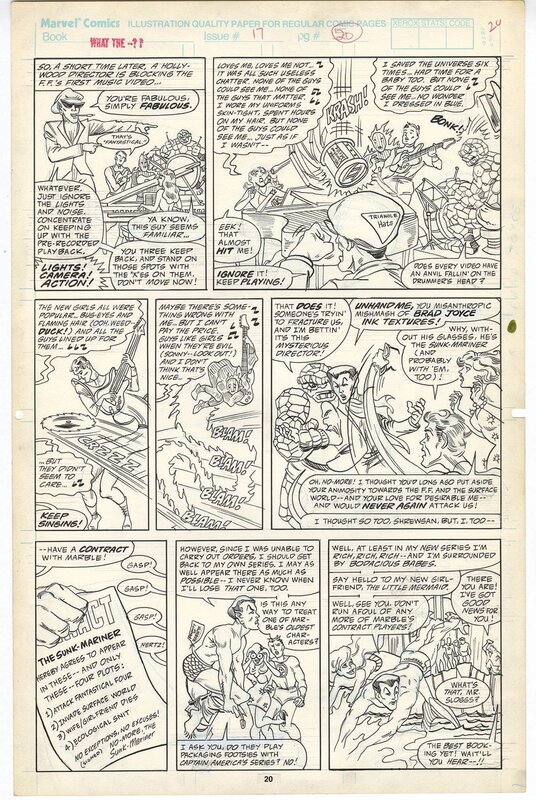 For sale - Richard Howell, Brad Joyce, What The--?! #17 p20 - Original Illustration