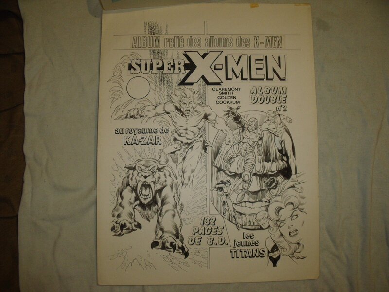 En vente - Jean-Yves Mitton, Album relié des X-Men N°2 - Couverture originale