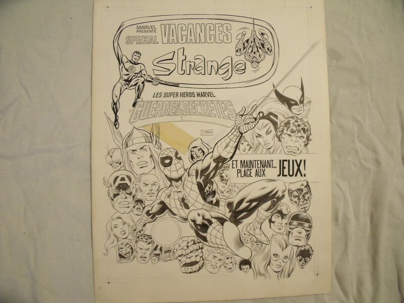 En vente - Jean-Yves Mitton, Strange Spécial Vacances N°4 - Couverture originale