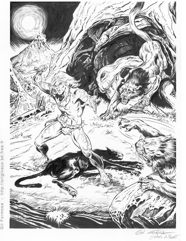 For sale - RAHAN by Formosa Gil - Original Illustration