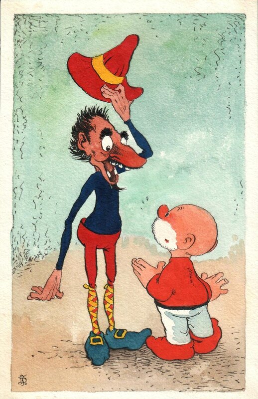 Jean Dulieu, Paulus de Boskabouter - Illustration originale