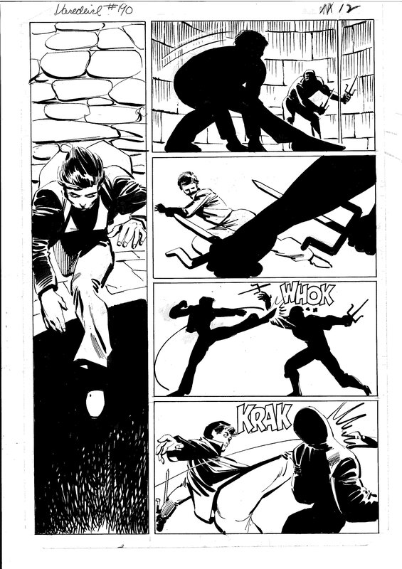 Frank Miller, Klaus Janson, Daredevil 190 page 11 (12) - Comic Strip