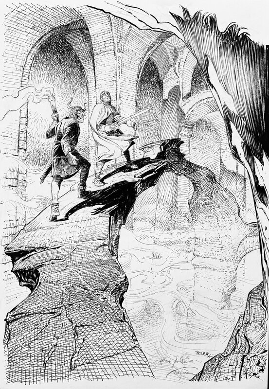 François Boucq, Hermann, Boucq - Hommage à Bois Maury d’Hermann - Sigurg - Illustration originale