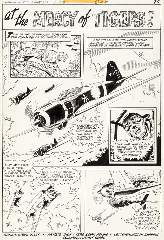 Dick Ayers, Dan Adkins, Unknown Soldier - T224 complete story 