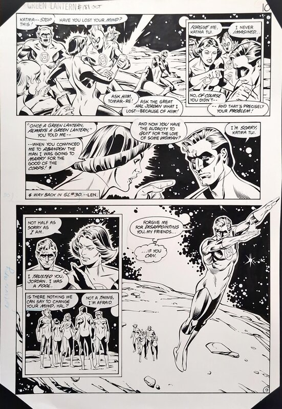 Dave Gibbons, Mark Farmer, Len Wein, Green Lantern (Vol. 2) #181 : Take this Job--and Shove it!, page 9 - Planche originale