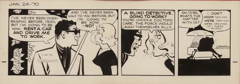 Chester Gould, Dick Tracy daily strip, January 24, 1970 - Comic Strip