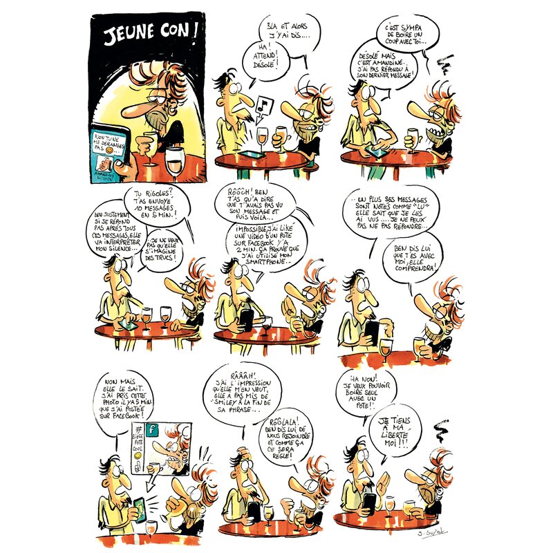 For sale - Jeune con by Johann Guyot - Comic Strip