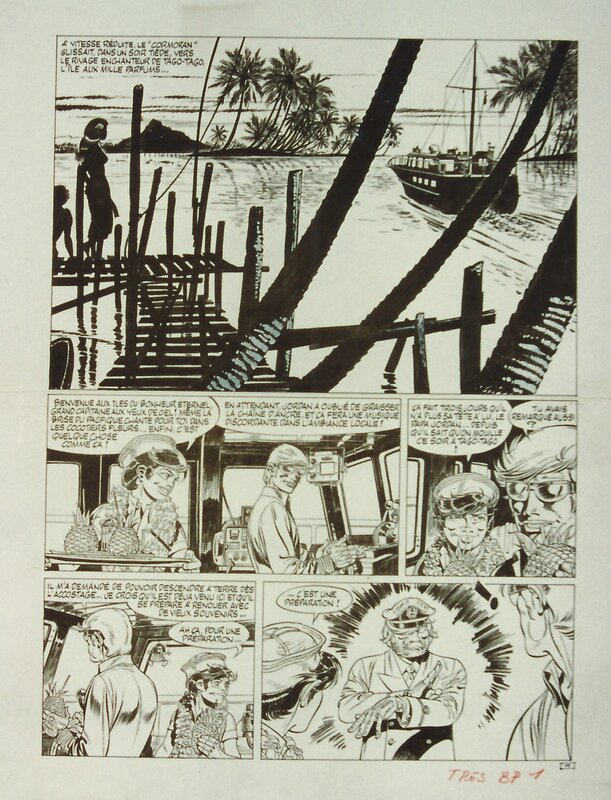 Hermann, La loi de l'ouragan. - Planche originale