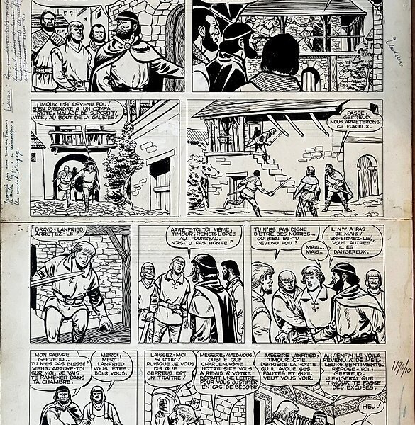 Sirius, Page 31 du mythique album 'Mission a Byzance - Planche originale