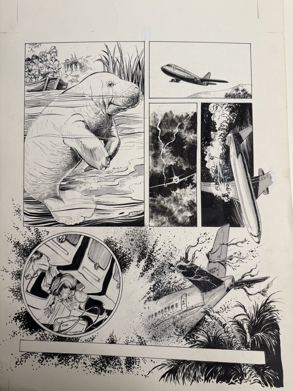 César Spadari, Victor Mora, “Literary Jewels” The Zambesi MANATI - Planche originale