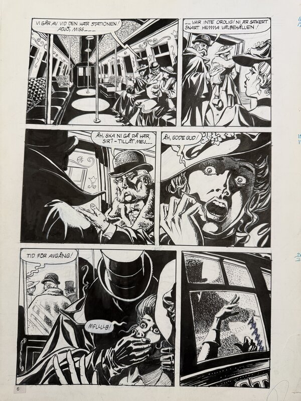 César Spadari, Jack and the woman, Fantomen tunelbandermorgen - Planche originale